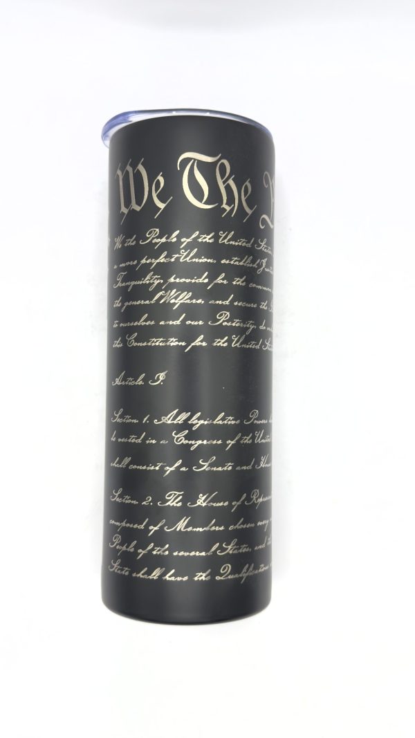 20 oz. Tumbler 1776 Flag and Constitution - Image 3