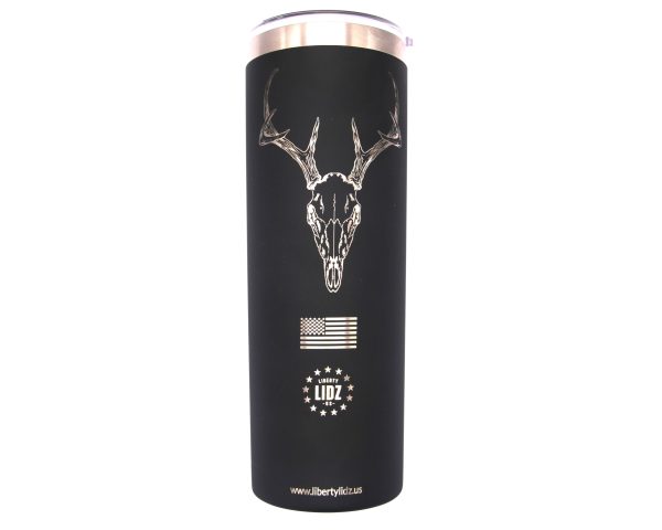 20 oz. Tumbler Antlers and Skull