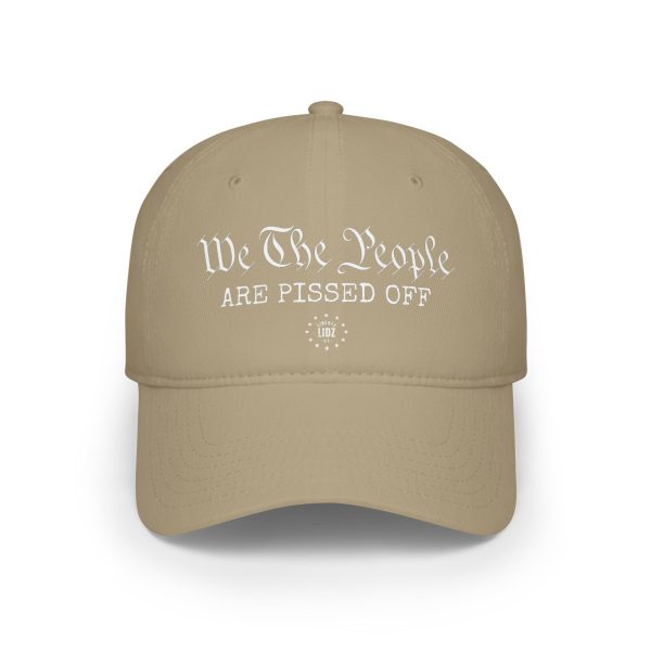 We The People Are Pissed Off Low Profile Baseball Cap - Image 2