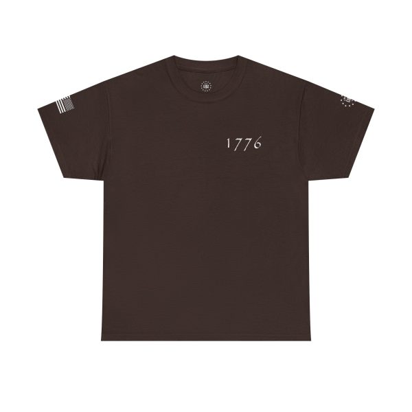1776 with Flag Full Unisex Heavy Cotton Tee - Image 13