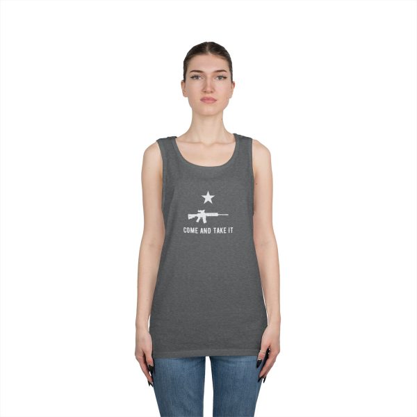 Come and Take It Unisex Jersey Tank - Image 3