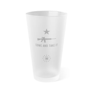 Come and Take It Frosted Pint Glass, 16oz