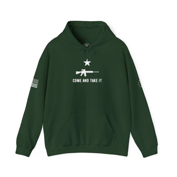Come and take it AR-15 (white) Unisex Heavy Blend™ Hooded Sweatshirt - Image 7