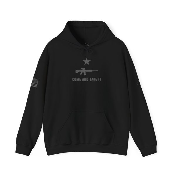 Black Come and take it AR-15 (grey) Unisex Heavy Blend™ Hooded Sweatshirt