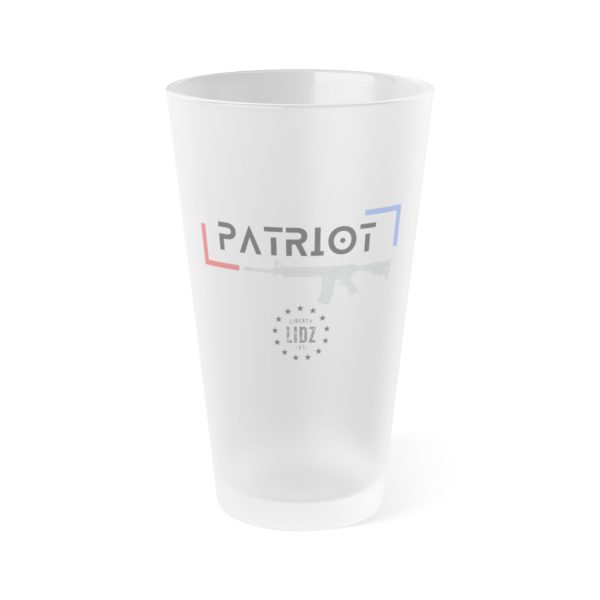 Frosted Patriot AR-15 Pint Glass, 16oz