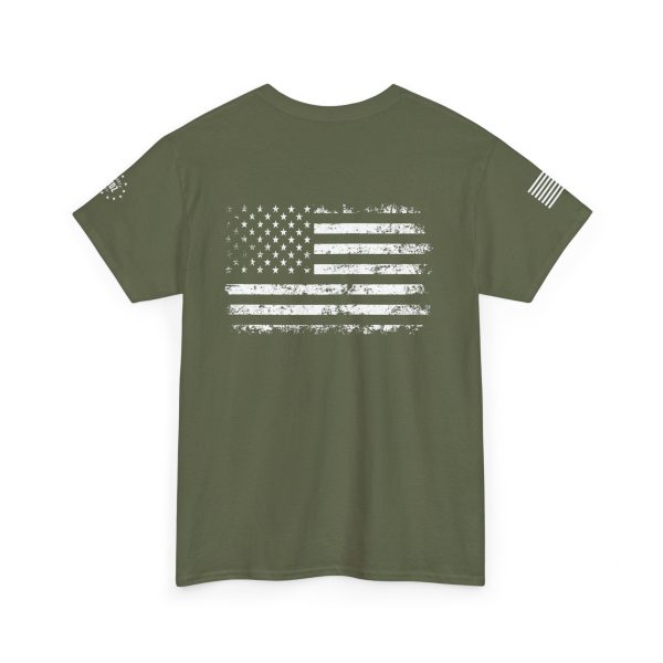 1776 with Flag Full Unisex Heavy Cotton Tee - Image 6