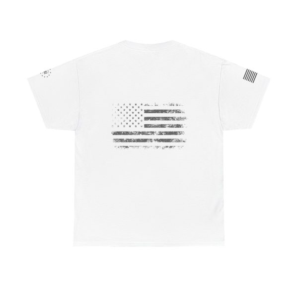1776 with Flag Full Unisex Heavy Cotton Tee - Image 12