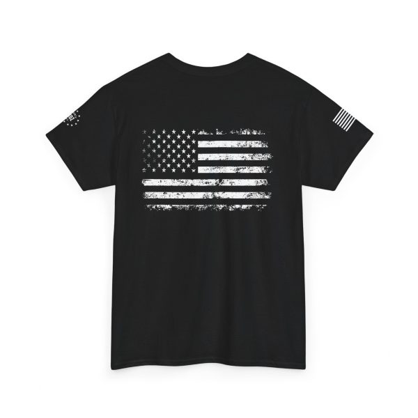 1776 with Flag Full Unisex Heavy Cotton Tee - Image 4